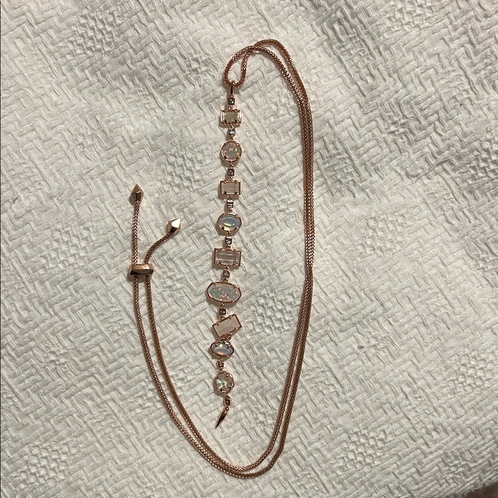 Kendra Scott rose gold necklace